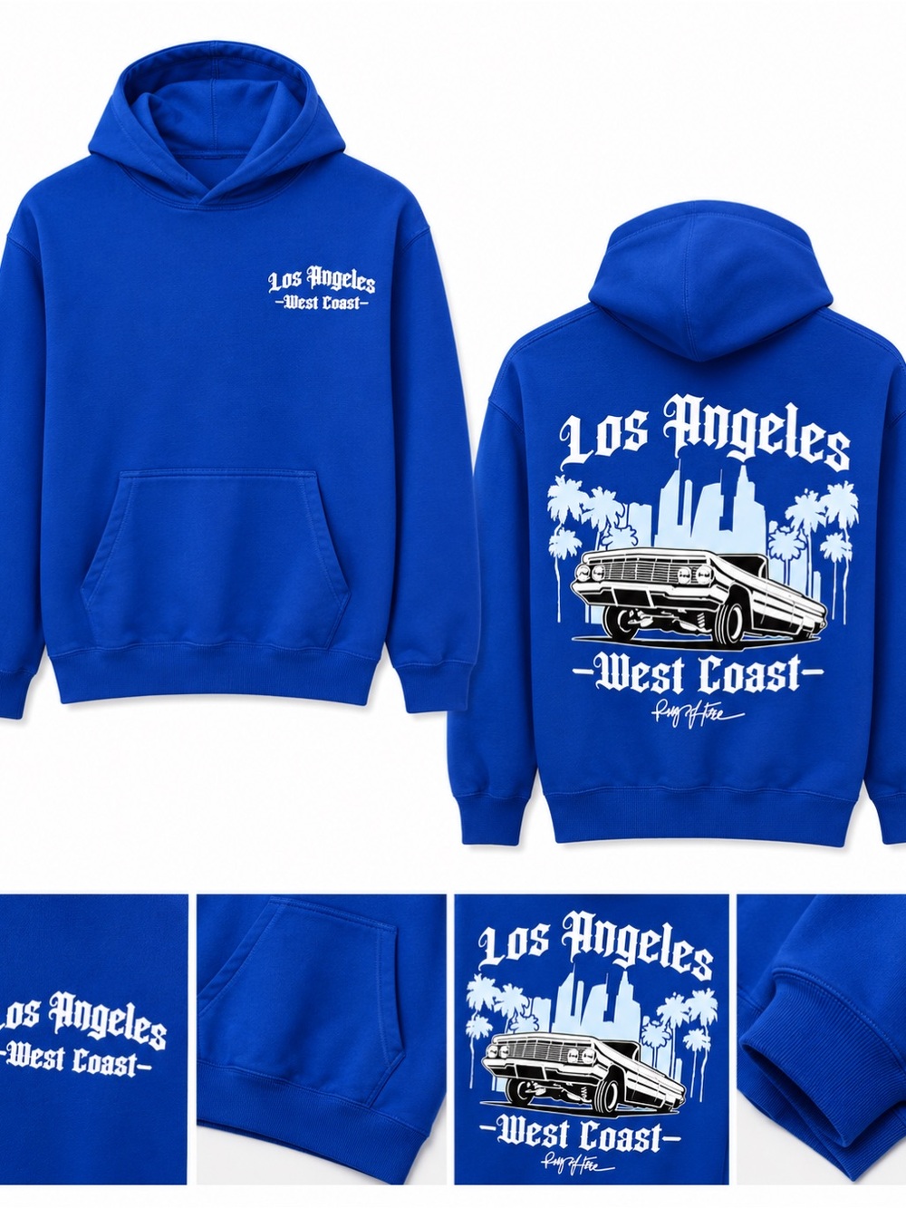 Ring of Fire Royal Blue Pullover Hoodie